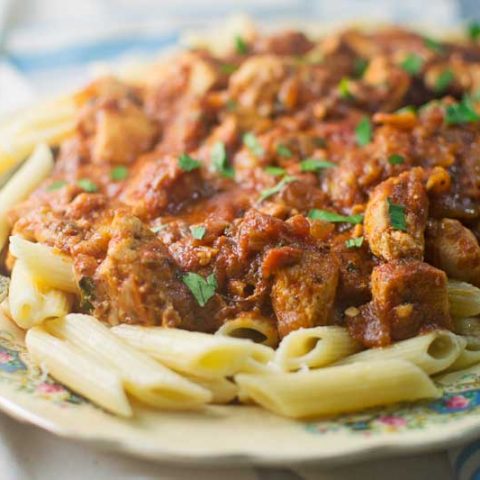 Chicken Mozzarella Pasta - Little Figgy Food