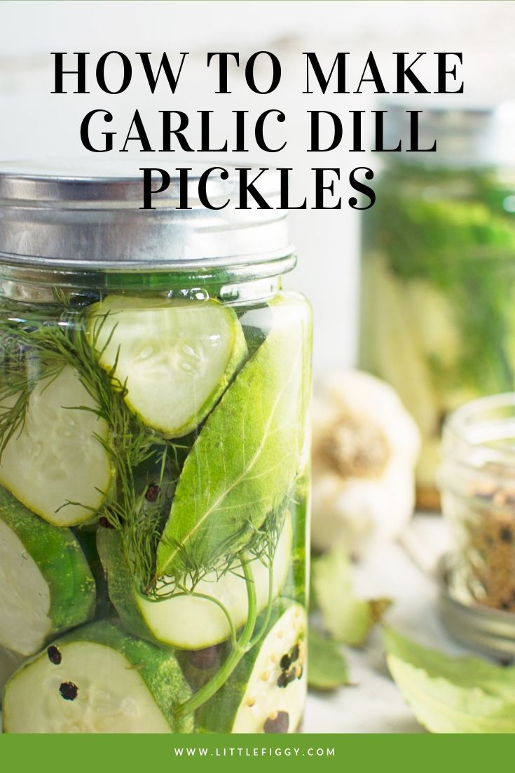 Garlic Dill Pickles An Easy Refrigerator Pickles Recipe Little