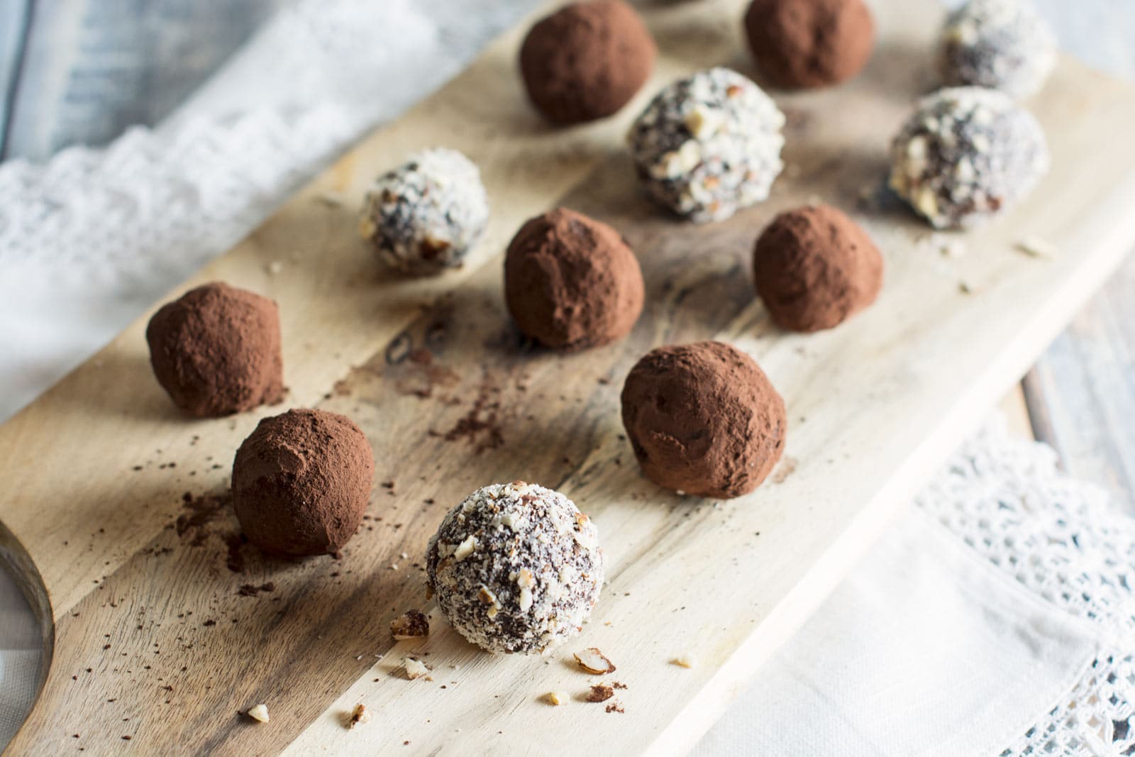 Dark Chocolate Truffles - Little Figgy Food