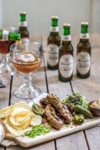Beautifully grilled Smithfield® Yuengling® Bratwurst, the answer to your summertime BBQs. Read more at Little Figgy Food
