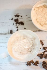 Steamy Creamy Mocha, a perfectly enticing drink to keep you cozy warm. Get the recipe at Little Figgy Food!