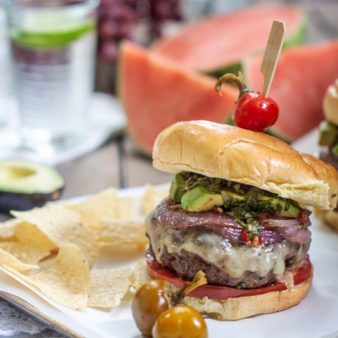 Easy to Make Chimichurri Burger Recipe - Little Figgy Food