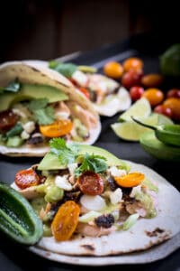 Easy to make cedar plank salmon tacos recipe