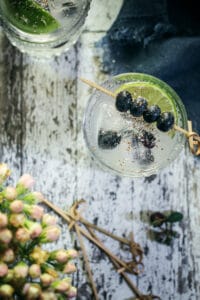 Blueberry Moscow Mule Cocktail