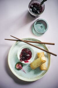 Fig Jam Recipe with Spring Rolls