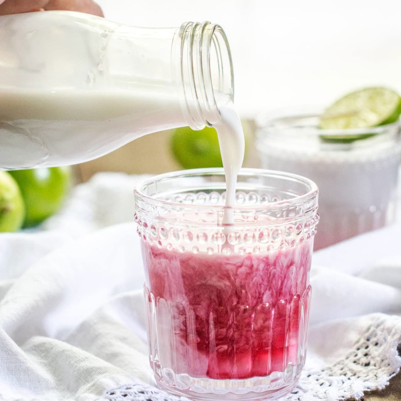 Passionfruit and coconut drink