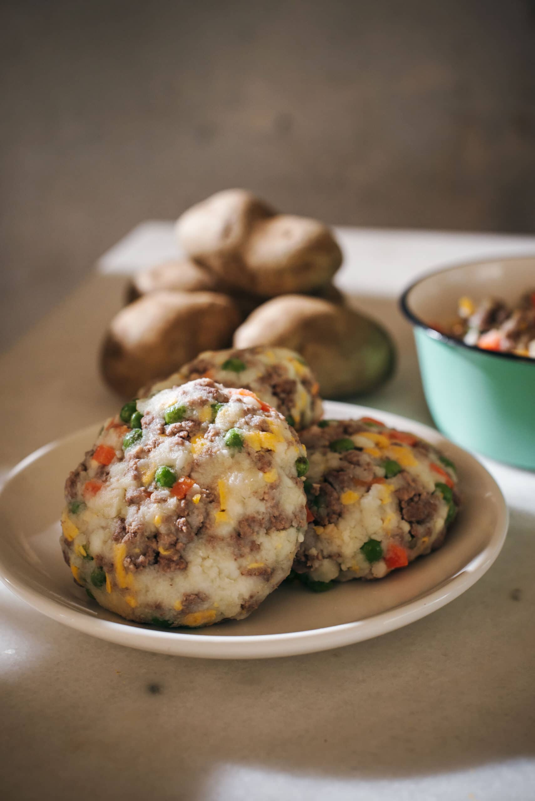 Stack of Cottage Pie Patties Pet Food